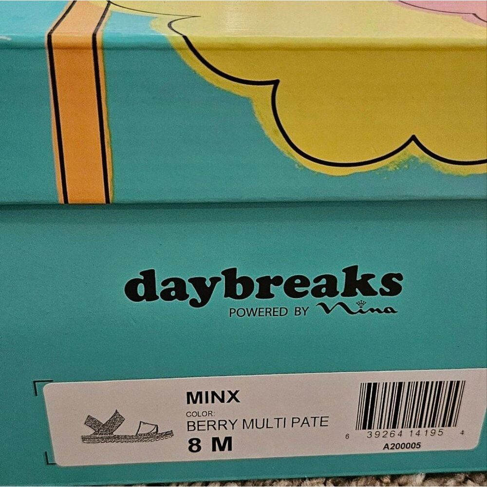 New Nina Daybreaks Minx Pink, Yellow & Bright Orange Summer Sandals - Picture 8 of 9